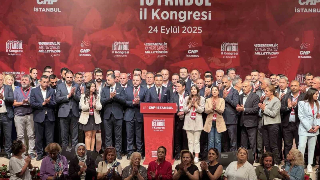 CHP İstanbul Olağanüstü İl Kongresi’nde Özgür Çelik il başkanı seçildi