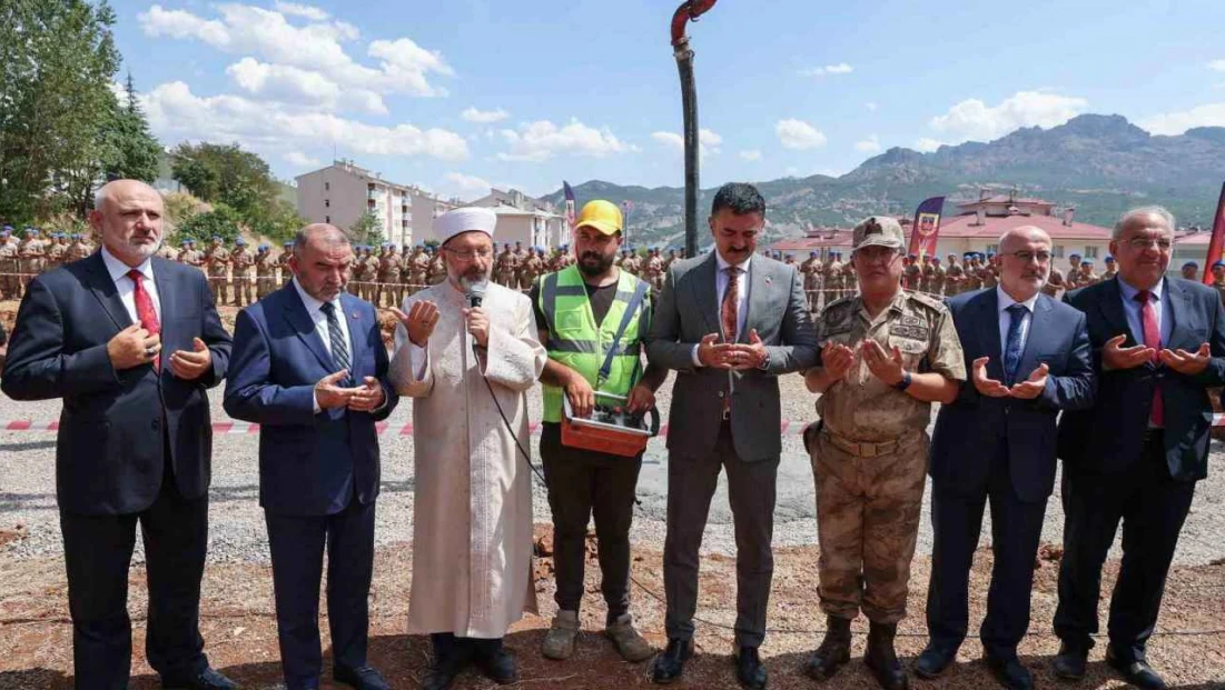 Diyanet İşleri Başkanı Erbaş, Tunceli'de cami temeli attı