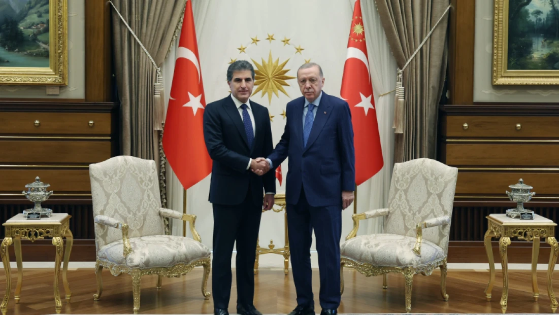 Cumhurbaşkanı Erdoğan, Irak Kürt Bölgesel Yönetimi Başkanı Barzani’yi kabul etti