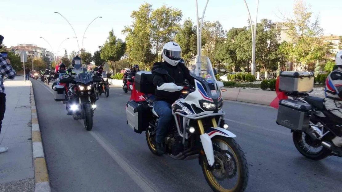 'İstiklal Sürüşü'nde motorcular Çankırı'ya ulaştı