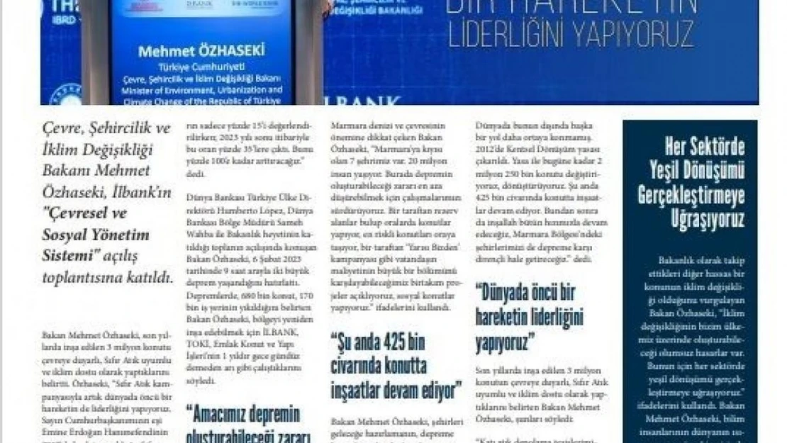 'Sıfır Atık' gazetesinin yeni sayısı okuyucularla buluştu