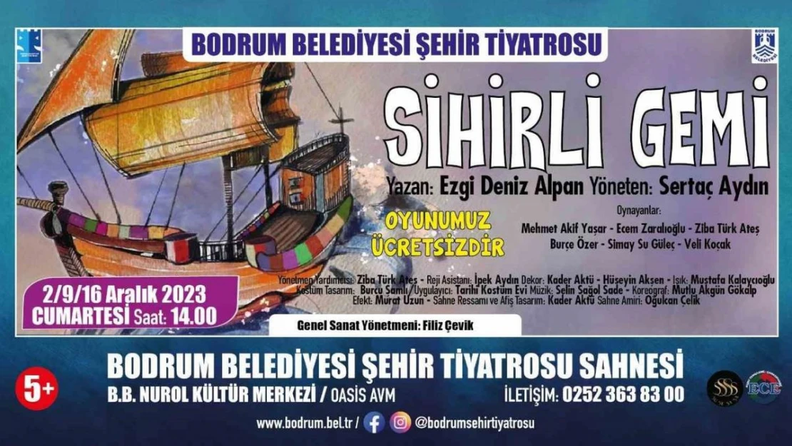 'Sihirli Gemi' her Cumartesi sahnede