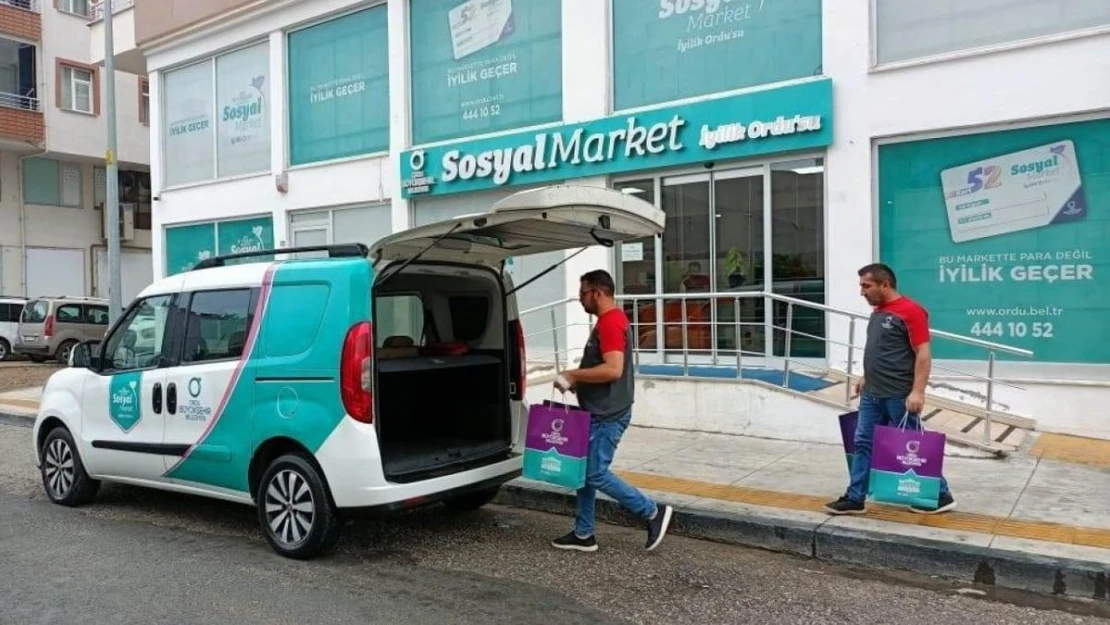 'Sosyal Market' Ordu'da ihtiyaç sahiplerinin yanında