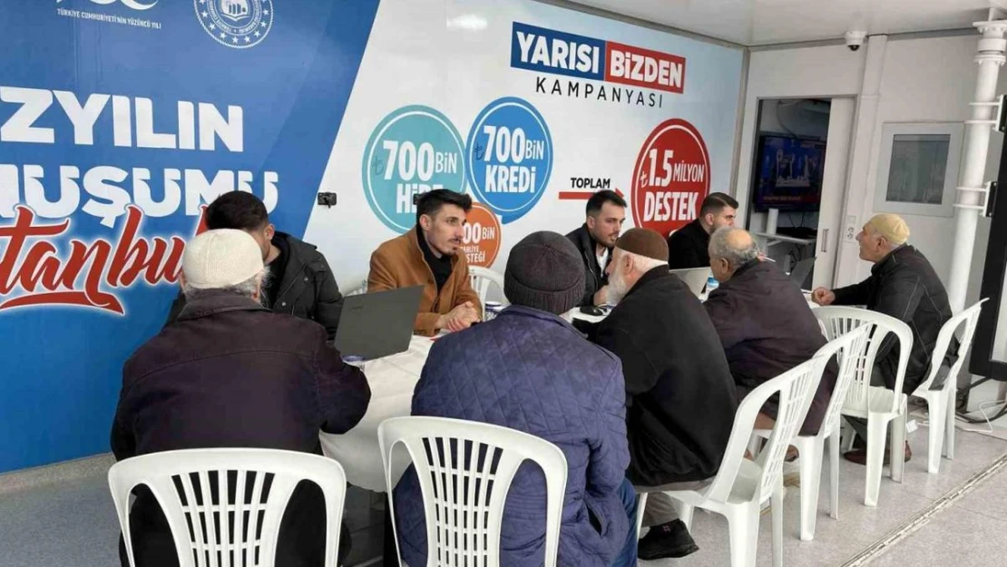 'Yarısı Bizden' kampanyası bilgilendirme tırlarına yoğun ilgi