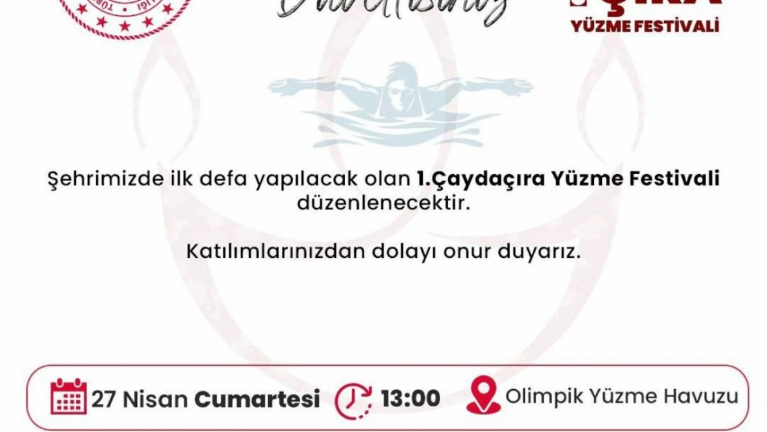 1. Çaydaçıra Yüzme Festivali başlıyor