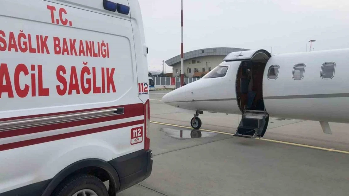 15 günlük bebek için ambulans uçak havalandı