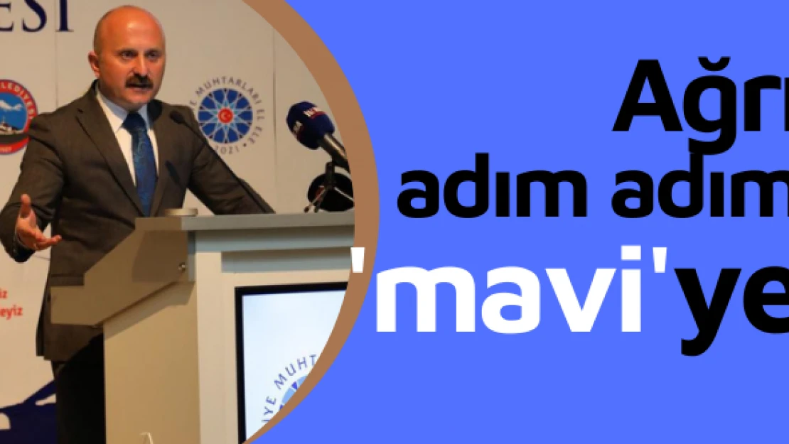 Ağrı adım adım 'mavi'ye doğru