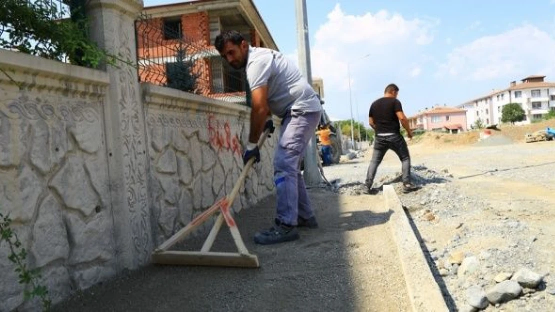 Erzincan'da üst yapı çalışmaları hızla devam ediyor