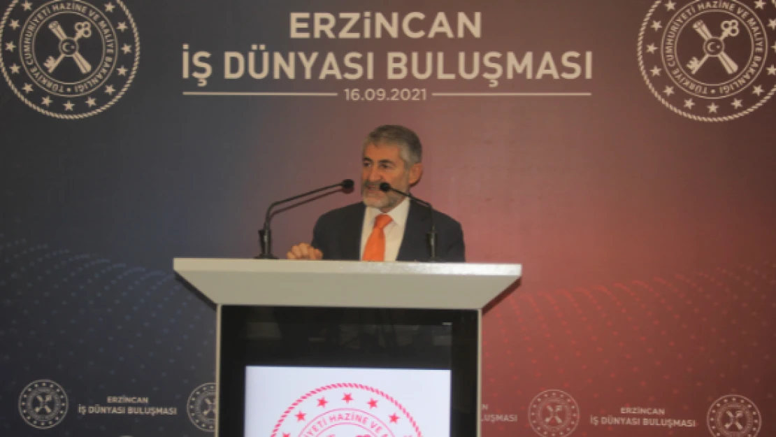 Hazine ve Maliye Bakan Yardımcısı Dr. Nureddin Nebati Erzincan İş Dünyası Buluşmasına katıldı
