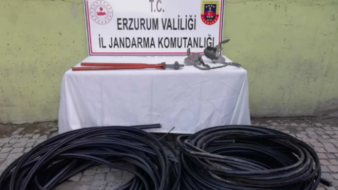 Bakır kablo hırsızları yakalandı