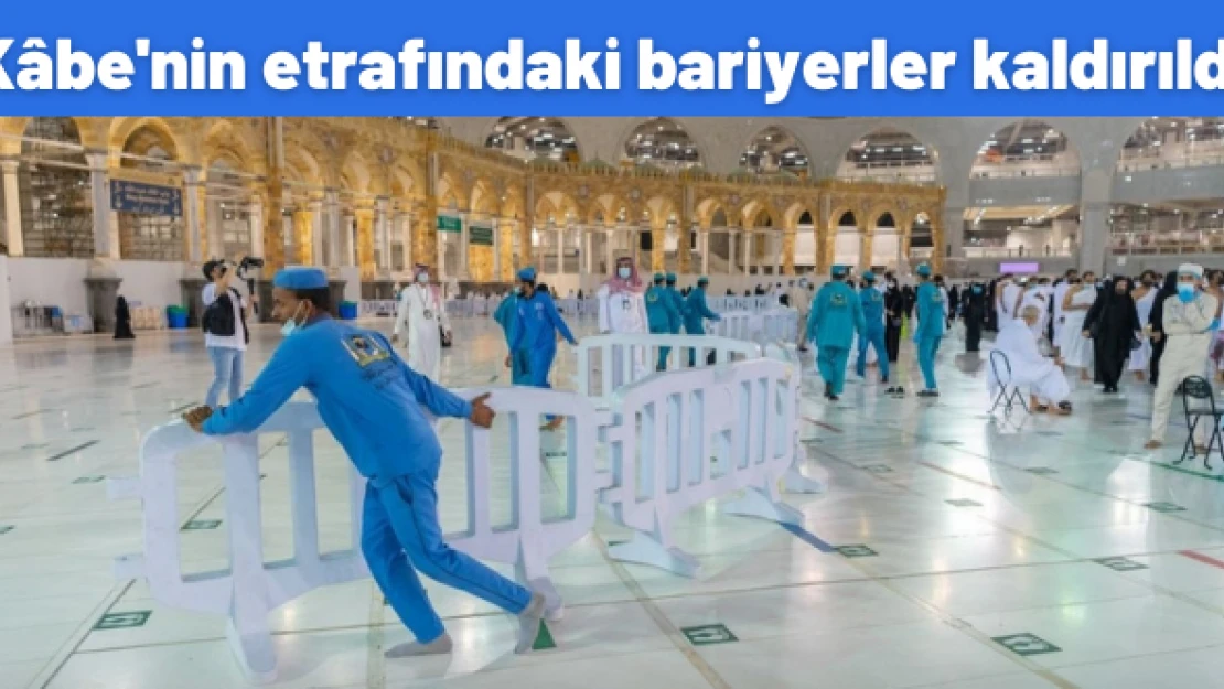 Kâbe bariyerlerden kurtuldu