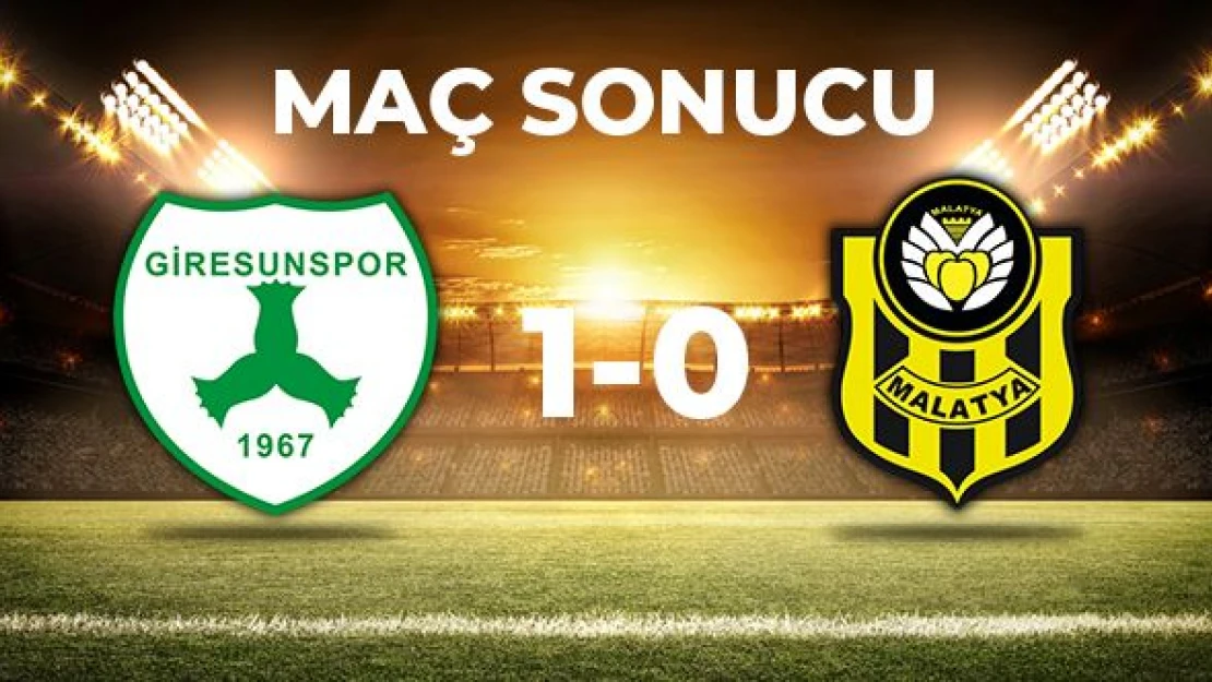 GZT Giresunspor: 1 - Ö.K. Yeni Malatyaspor: 0