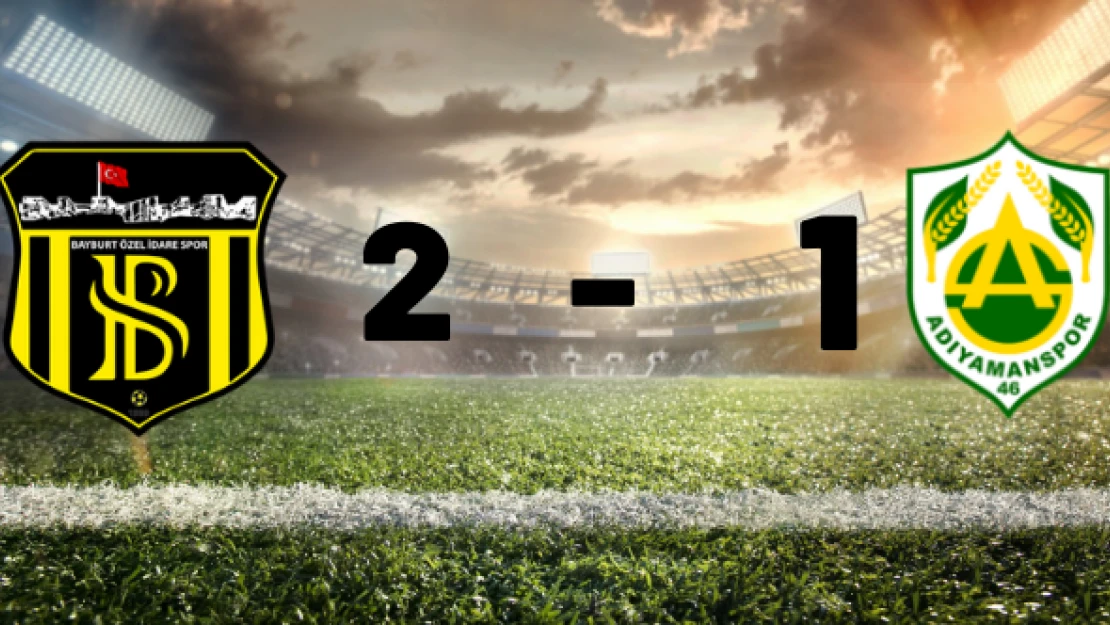 Bayburt Özel İdarespor - Adıyamanspor: 2-1