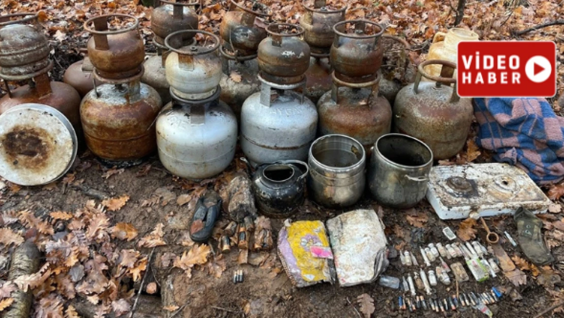Bingöl'de PKK teröristlerin 3 odalı ini imha edildi