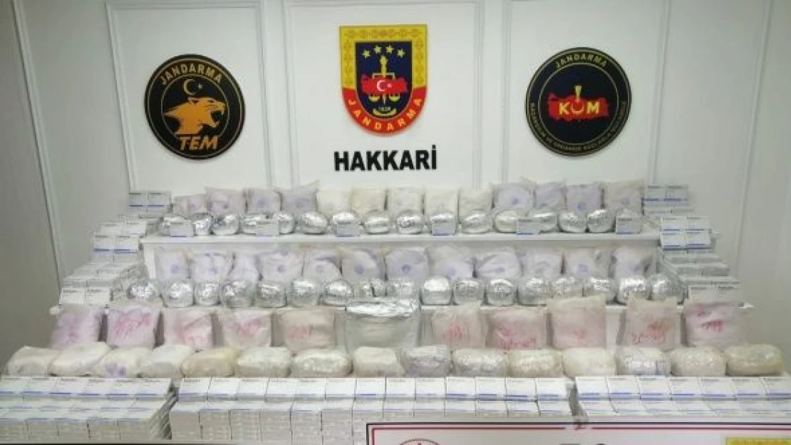 Hakkari'de 89 kilo eroin ele geçirildi