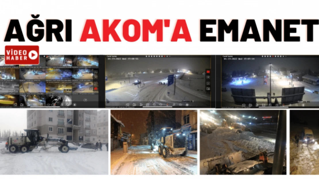 Ağrı, AKOM ile hizmette sınır tanımıyor... -40'da bile şehirde yaşam durmuyor...