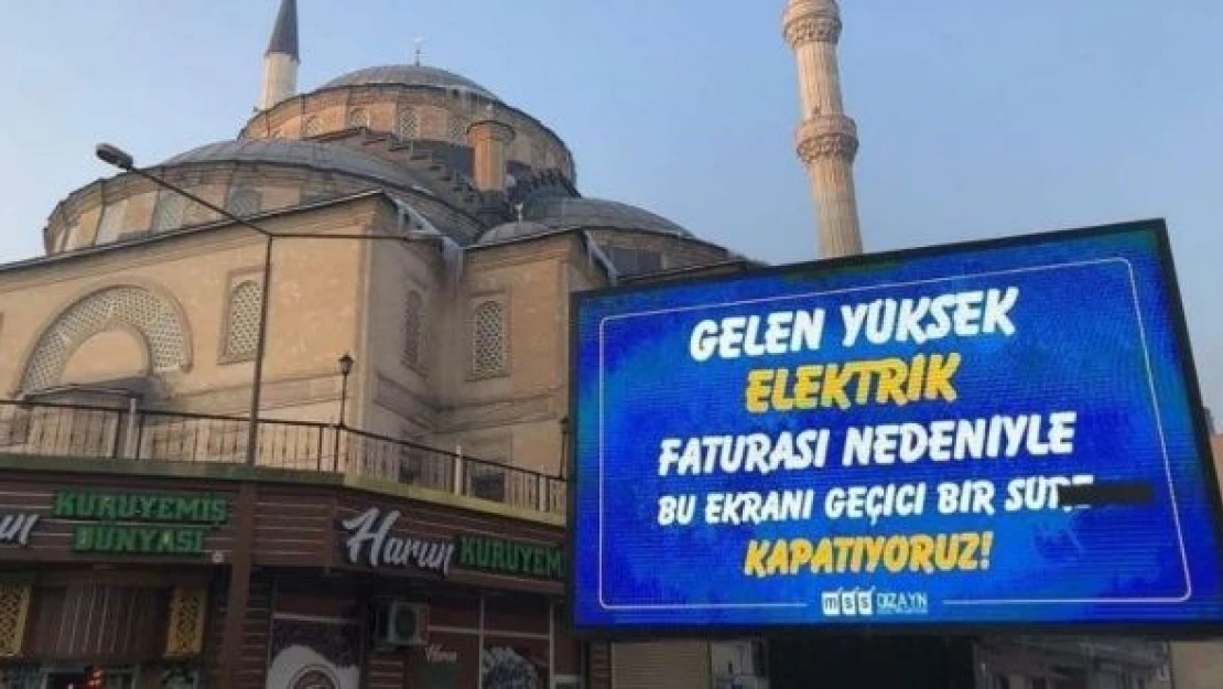 Faturalar reklam panolarını kapattırdı