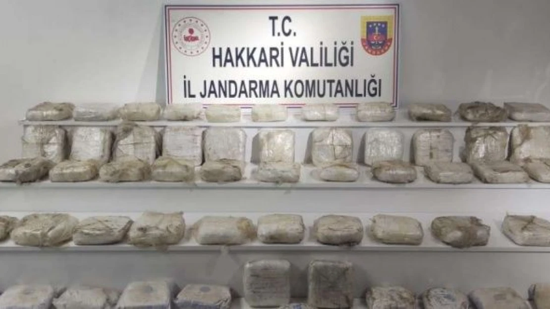 Hakkari'de büyük uyuşturucu vurgunu