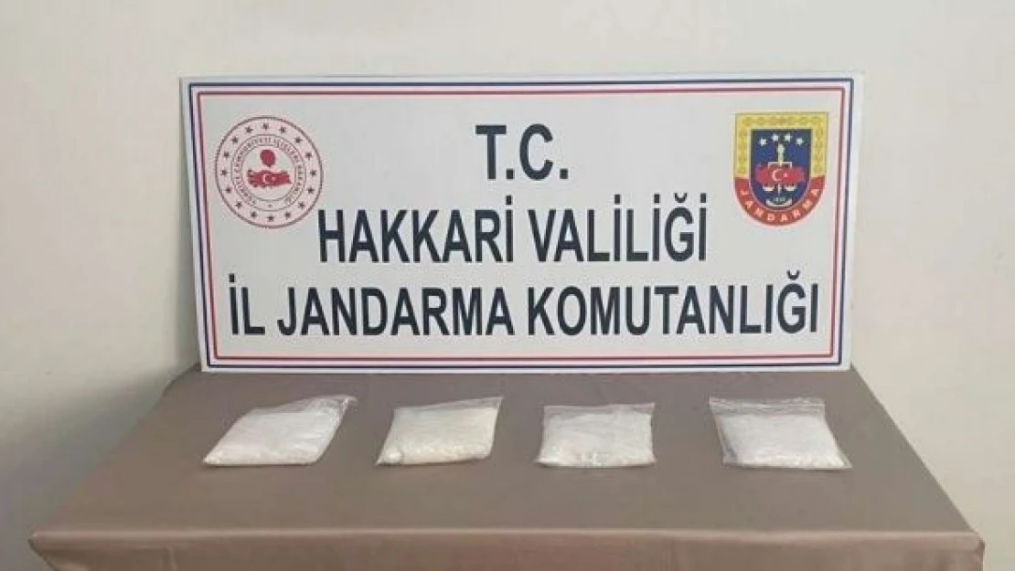 Hakkari'de uyuşturucu operasyonu!