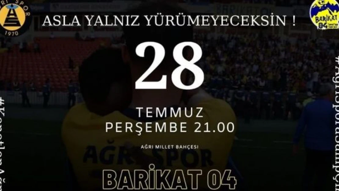 Taraftarlar yarın Ağrıspor için toplanacak