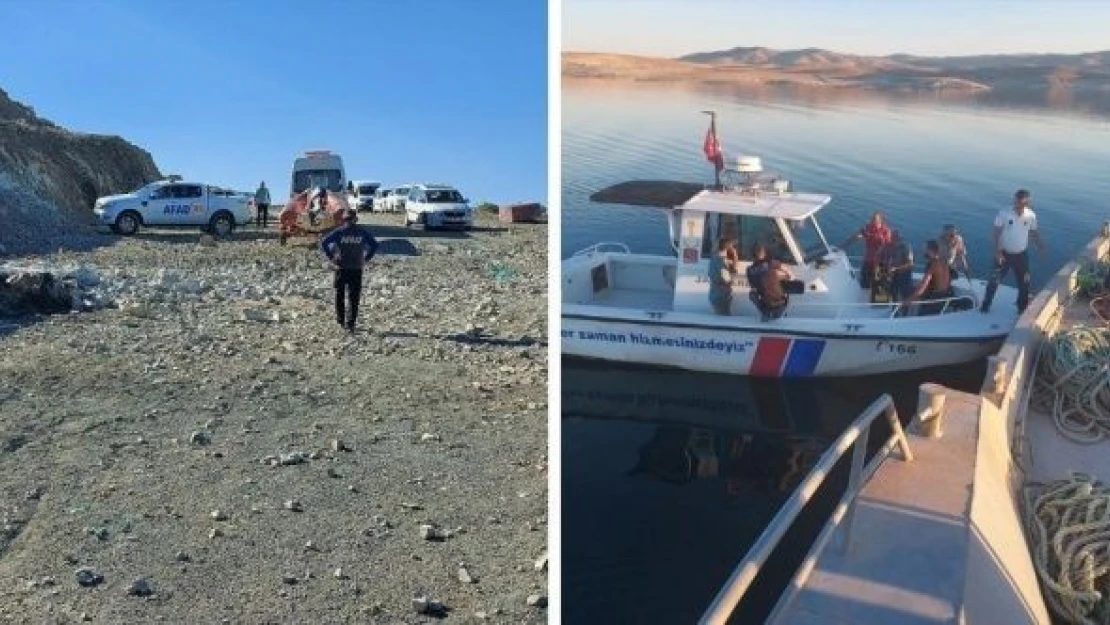 Keban'ın yuttuğu  balıkçı teknesinin aramaları sürüyor