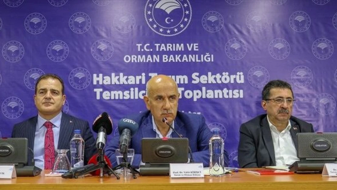 Bakan Kirişci: &quotTarımı desteklemeye devam edeceğiz"