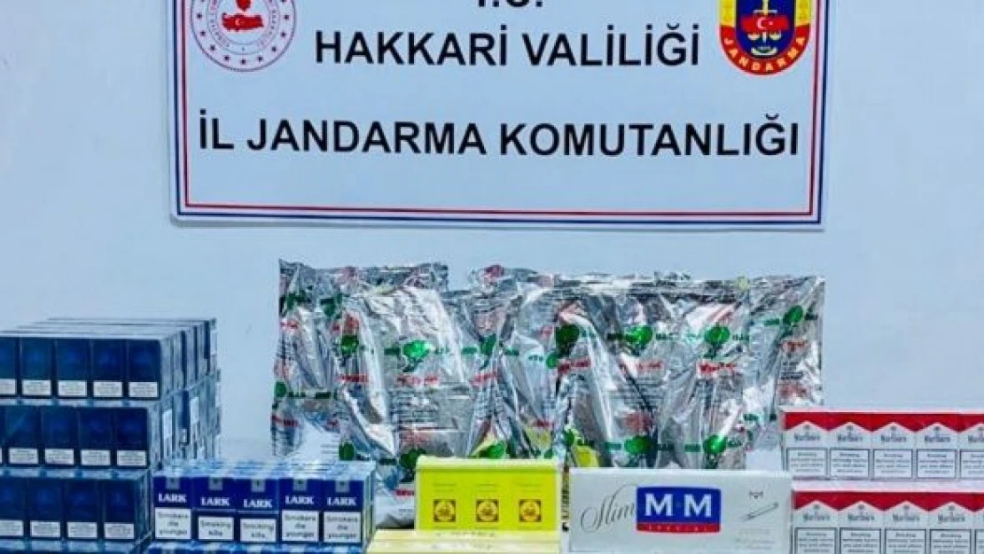 Hakkari'de kaçakçılık operasyonu!