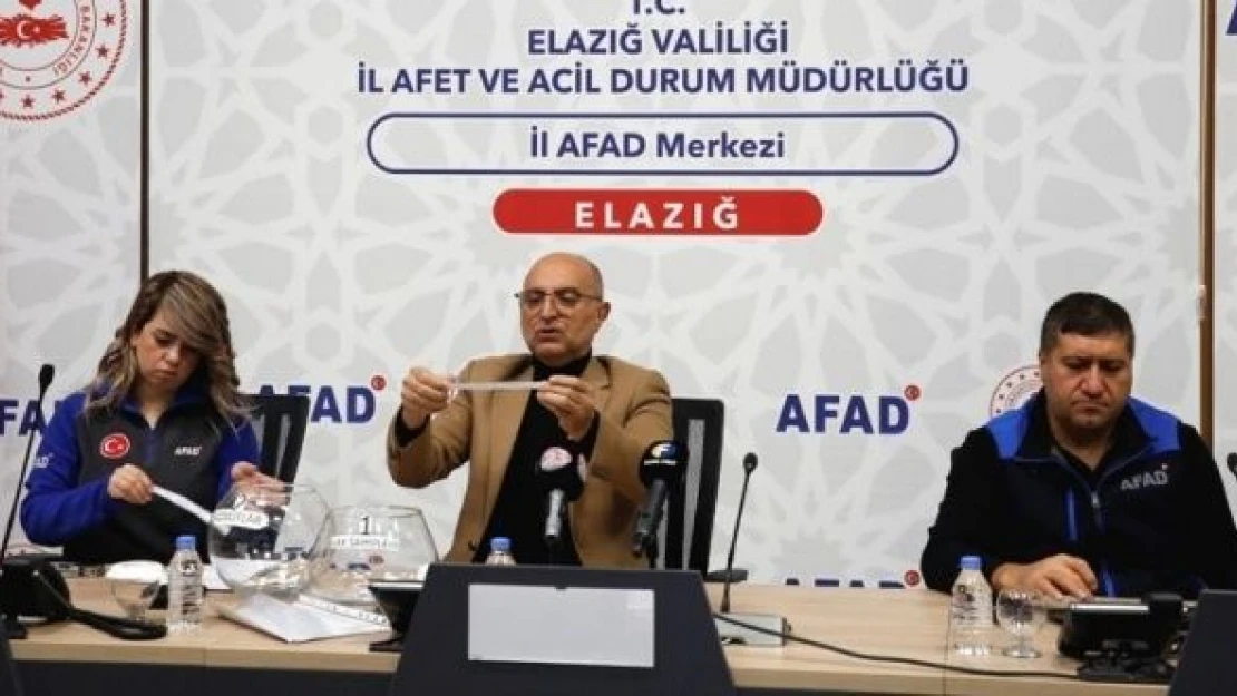 Elazığ'da afet konutları için kuralar çekildi