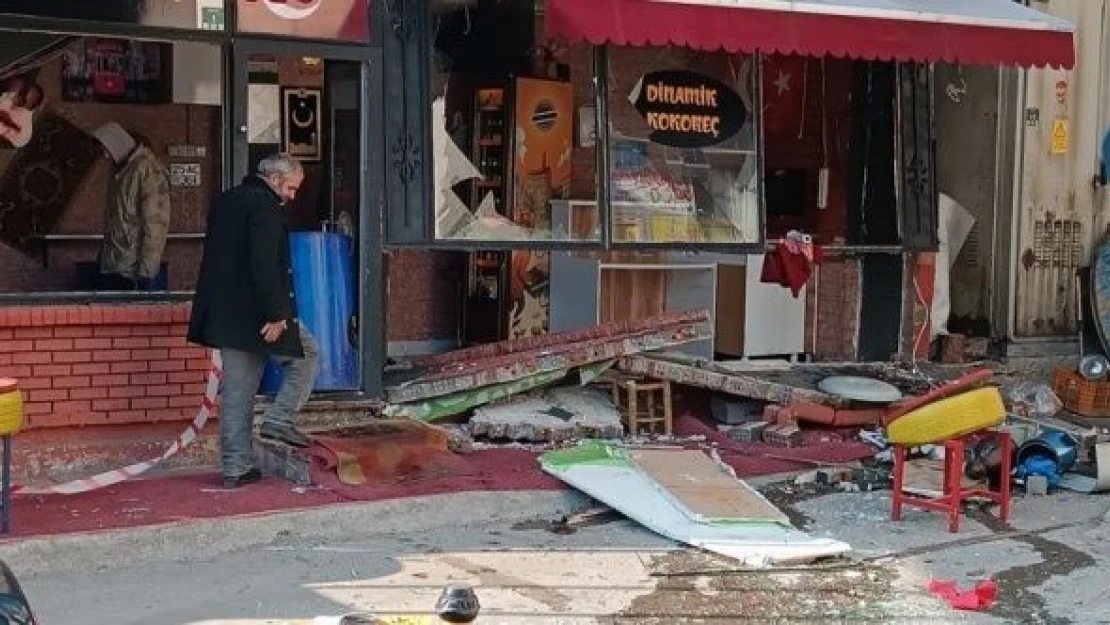 Erzurum'da gaz sıkışması yüzünden patlama!