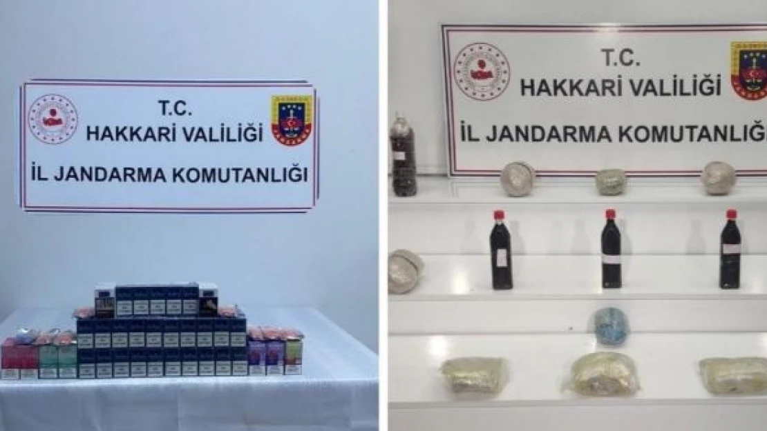 Hakkari'de kaçakçılık ve uyuşturucu operasyonları düzenlendi