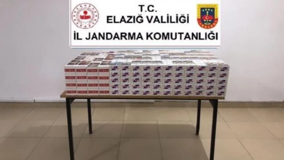 Elazığ'da binlerce kaçak sigara ele geçirildi