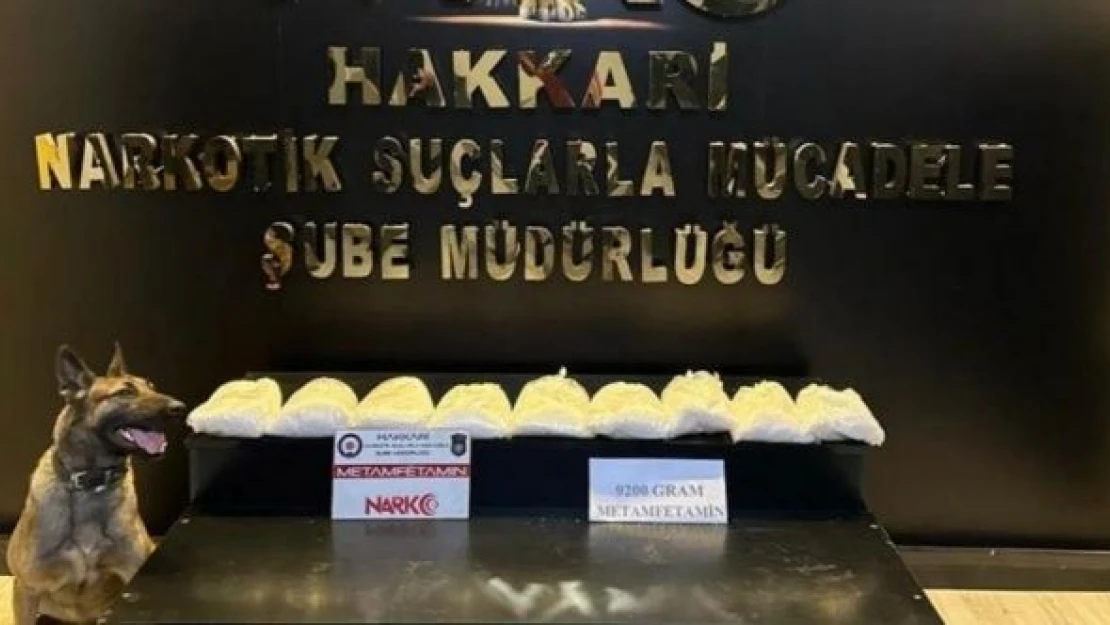 Yüksekova polisinden narkotik operasyon