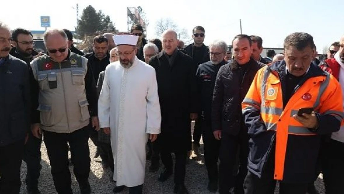 Bakan Soylu ve Diyanet İşleri Başkanı Erbaş Malatya'da