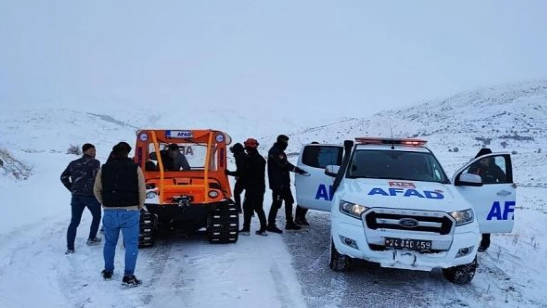 Erzincan'da kış sert yüzünü gösterdi