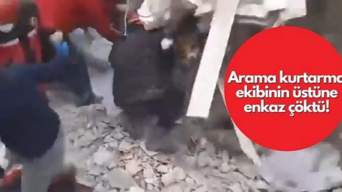 İnsanlara umut getireceklerdi: Enkaz çöktü, yaralılar var