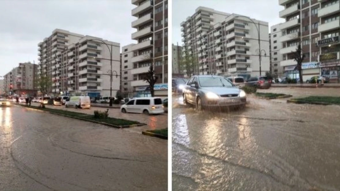 Cizre'de sağanak yağış!