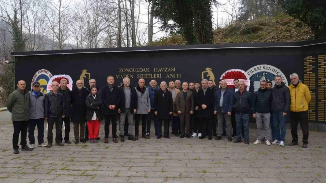 263 madenci için maden şehitleri anıtında tören