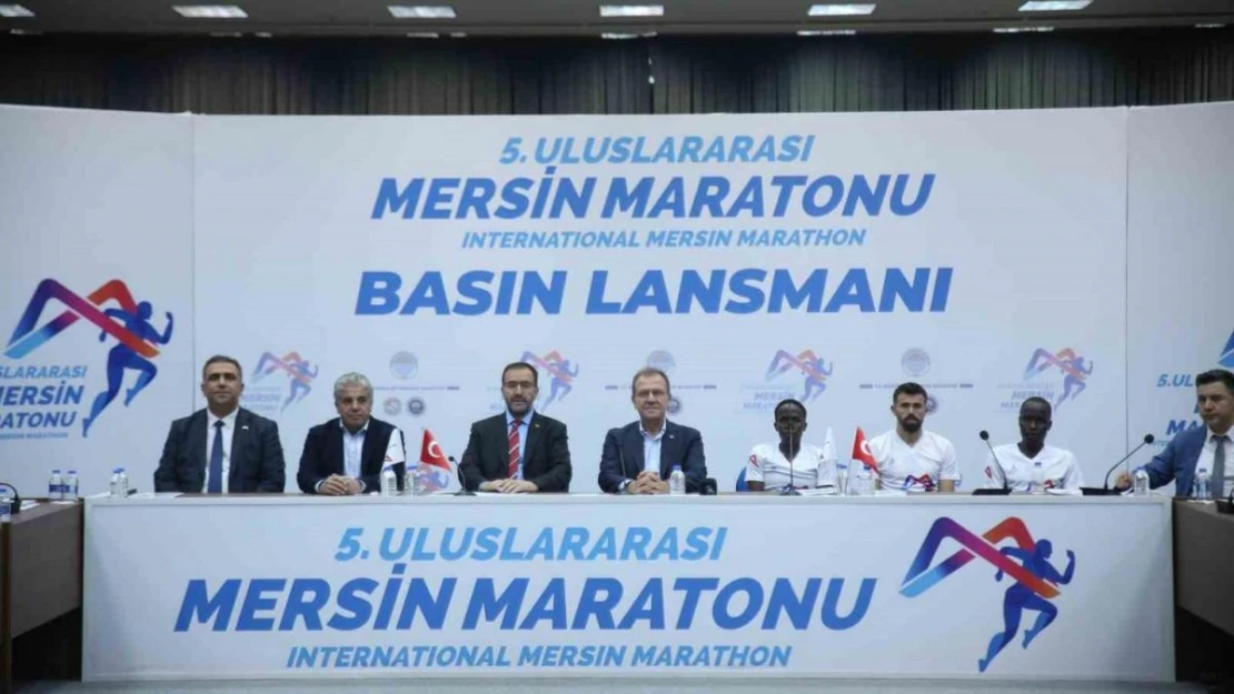 5. Uluslararası Mersin Maratonu'nun lansman toplantısı yapıldı