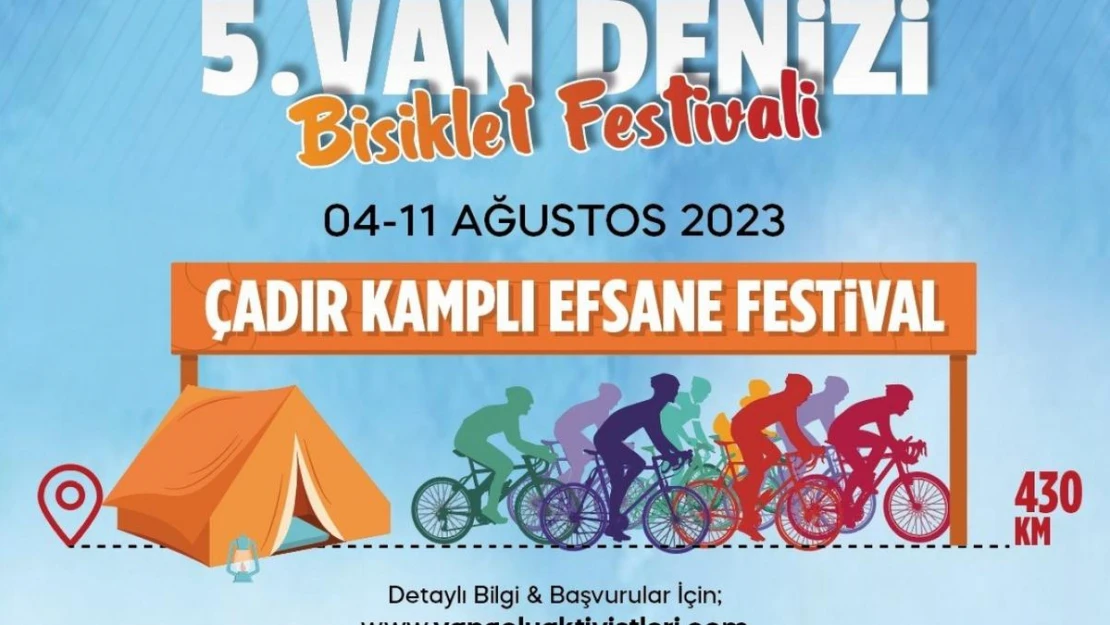 5. Van Denizi Bisiklet Festivali başlıyor