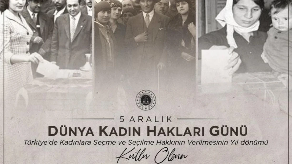 Adalet Bakanı Tunç'tan 'Kadın Hakları Günü' paylaşımı