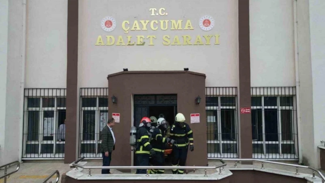 Adliye'de gerçeğini aratmayan tatbikat