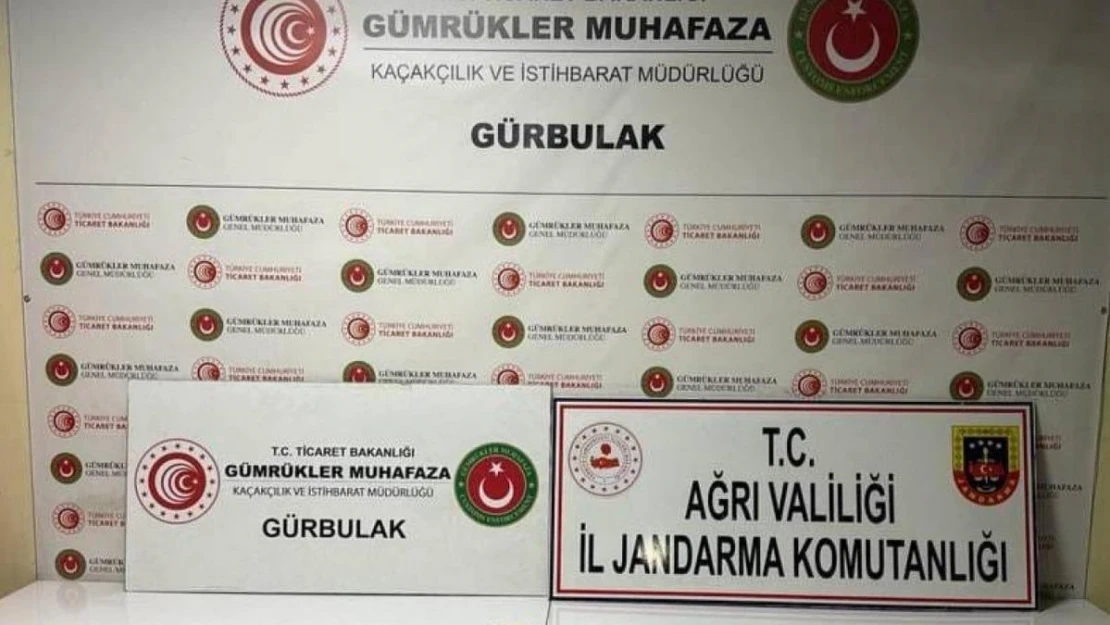 Ağrı'da 1 kişi gümrük kaçağı altınlar ile yakalandı