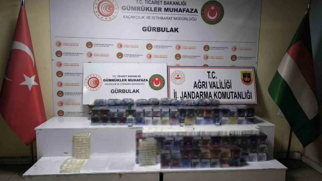 Ağrı'da 8 bin 564 paket kaçak sigara ele geçirildi