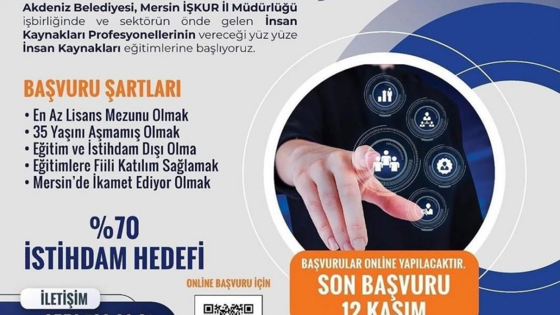 Akdeniz'de insan kaynakları uzmanları eğitimine başvurular devam ediyor