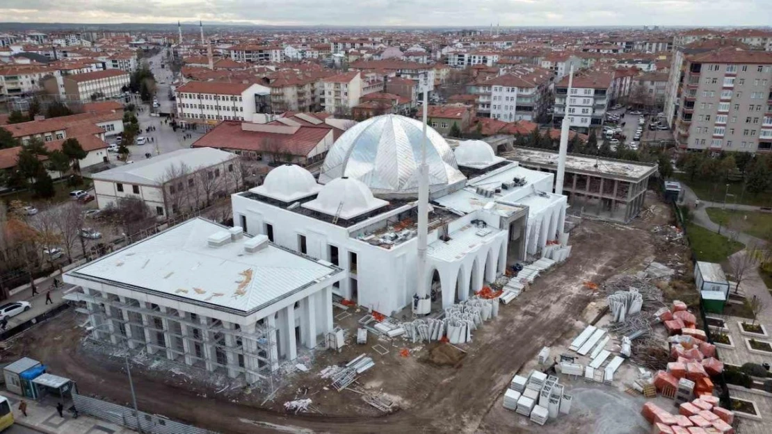 Aksaray'da Selçuklu Cami ve Külliyesi Projesi inşaatı hızla yükseliyor