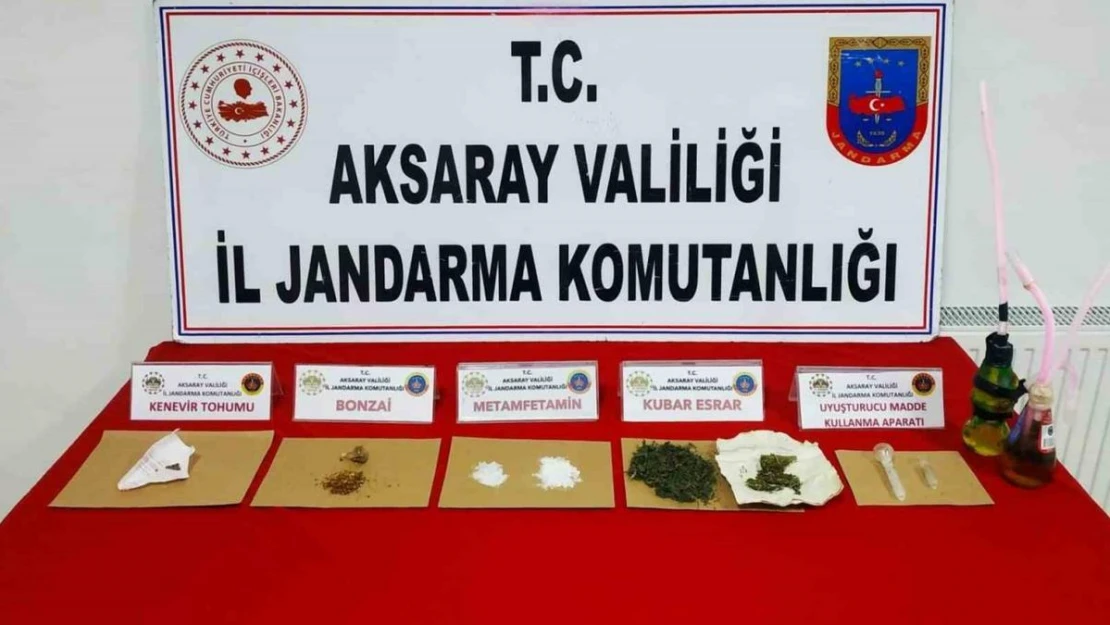 Aksaray jandarmadan uyuşturucu operasyonu: 5 gözaltı