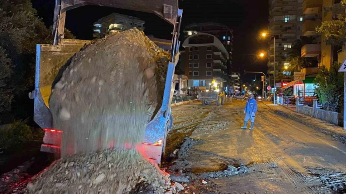 Alanya'da drenaj çalışması