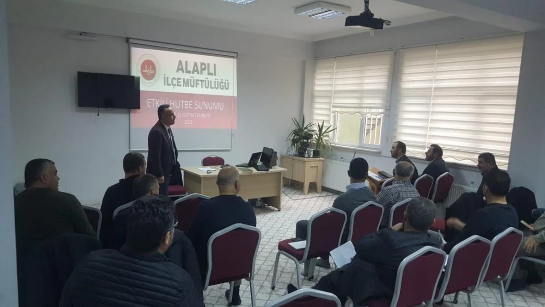 Alaplı'da etkili hutbe sunumu semineri düzenlendi