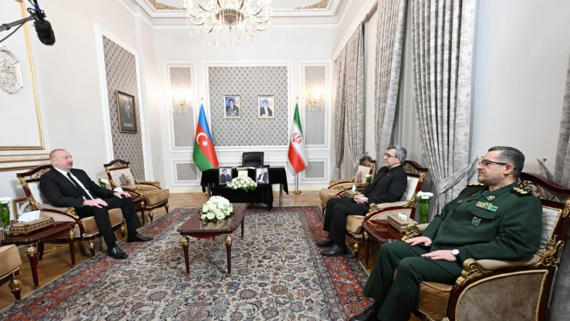 Aliyev'den İran büyükelçiliğine taziye ziyareti