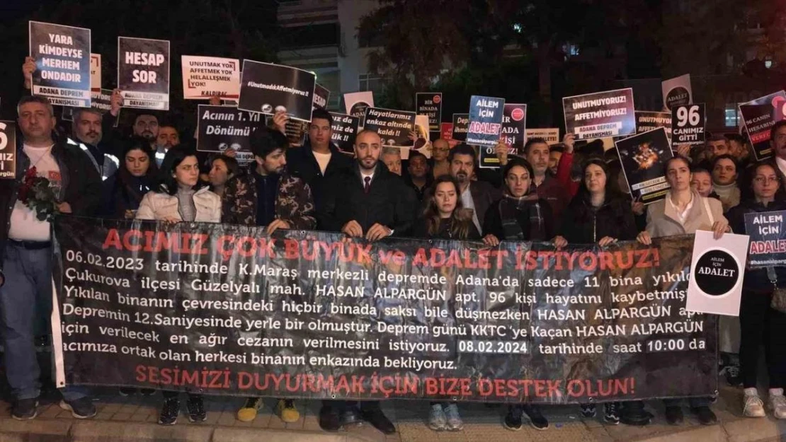 Alpargün Apartmanı'nda ölen 96 kişi için yürüyüş düzenlendi